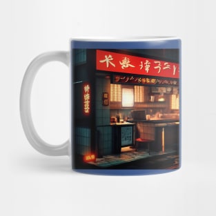 Cyberpunk Tokyo Ramen Shop Mug